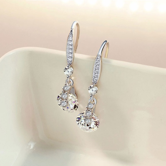 Pierced Diamond Earrings - Picture 3 of 5
